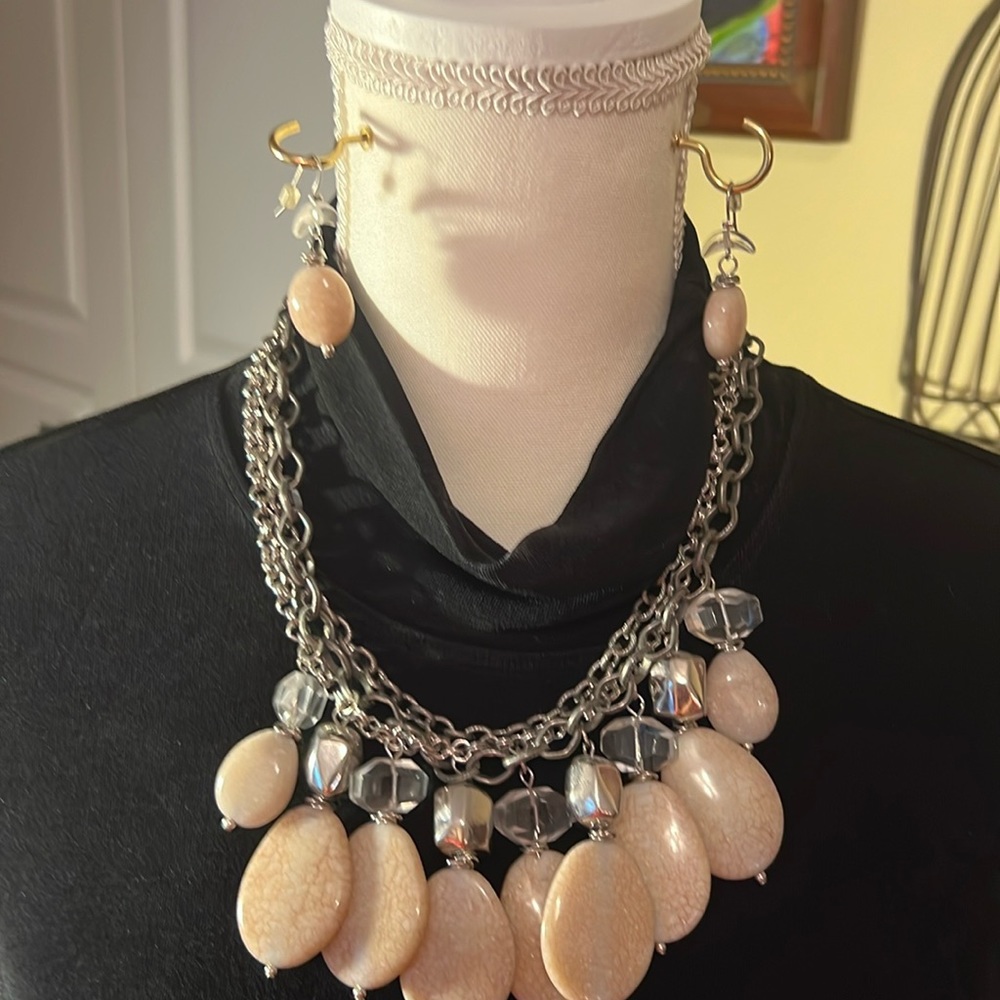 Necklace and earrings